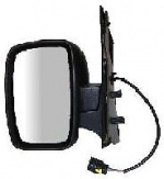 Fiat Scudo Van [07 on] Complete Electric Wing Mirror Unit - Primed [single piece glass]